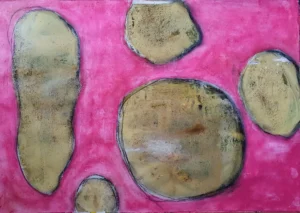 Am Bach der Kindheit - Acryl, 49x64cm