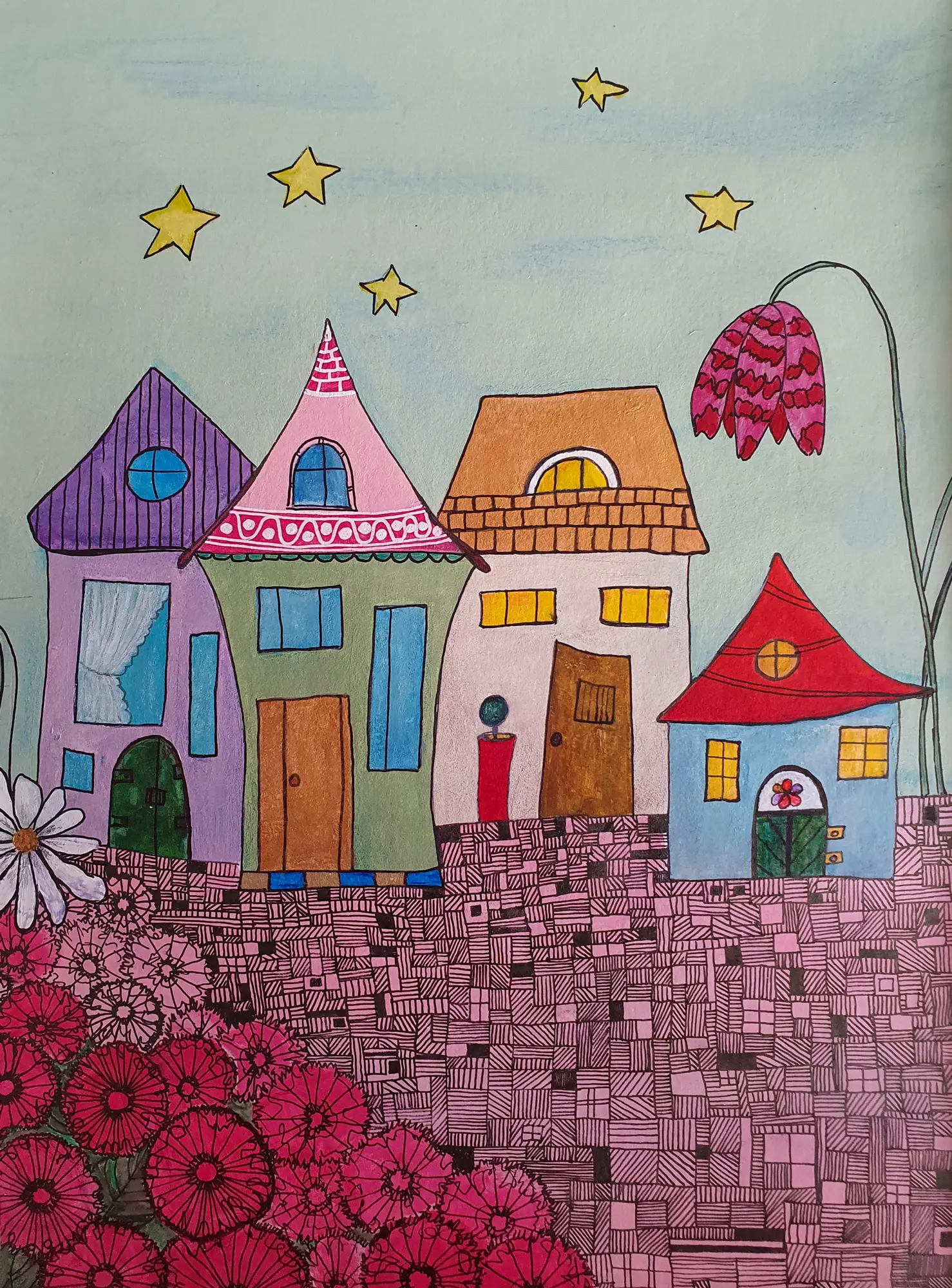 Auszeit - Naive Welt, 24x32cm