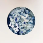 Bewunderung für die Hortensie - Cyanotypie, 20cm
