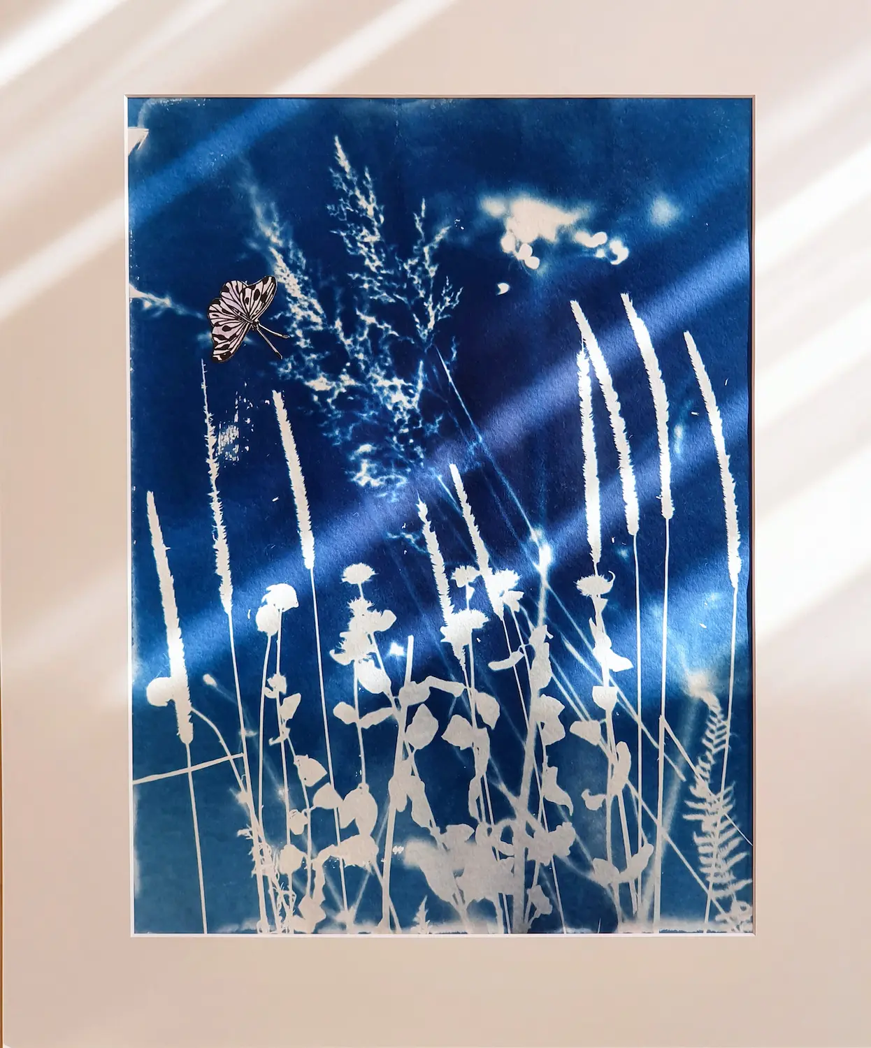 Das Licht in der Ferne - Cyanotypie, 36x48cm