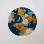 Der Goldrausch - Cyanotypie, 20cm Durchmesser