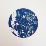 Der Huflattich - Cyanotypie, 20cm Durchmesser