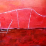 Die Klugheit, die Güte und die Hingabe-der Elefant - Acryl, 49x64cm