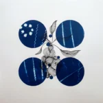 Der Zauber des Anfangs - Cyanotypie, 30x30cm