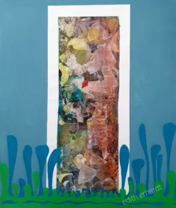 Eingebettet - Collage, 50x60cm