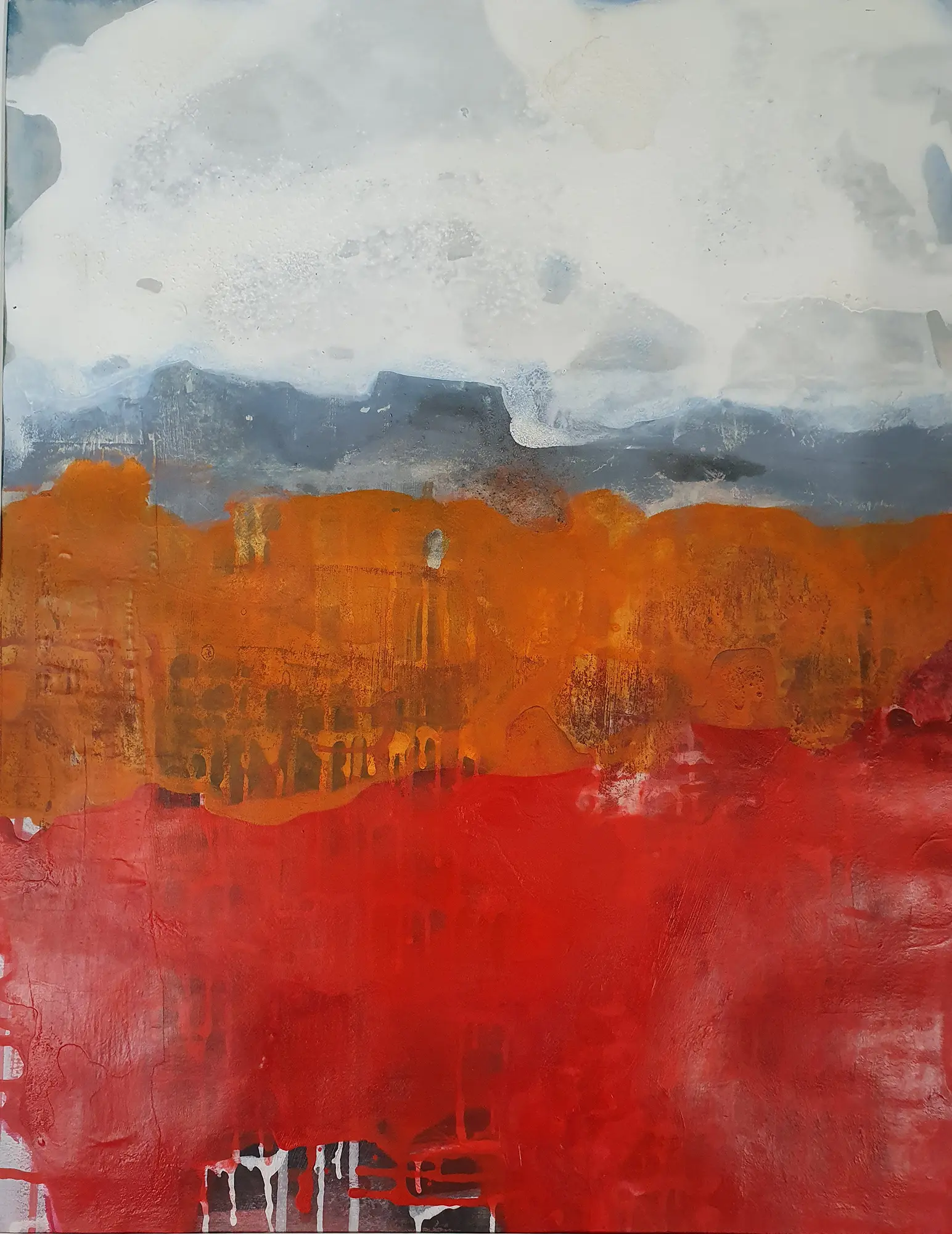 Es riecht nach Erde - Acryl, 49x64cm