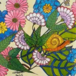 Flowerpower - Naive Welt, 24x32cm