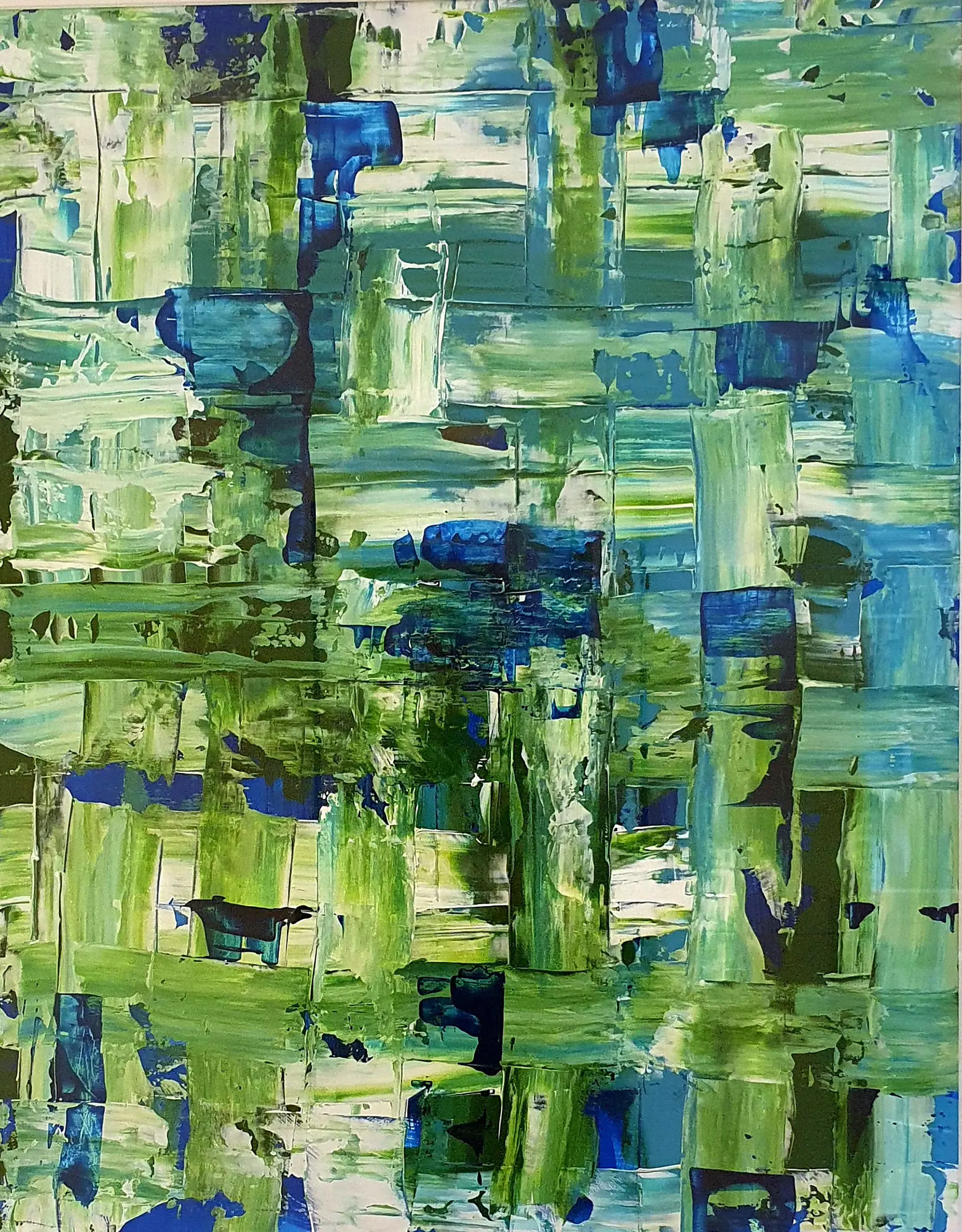 Grün! - Acryl, 49x64cm