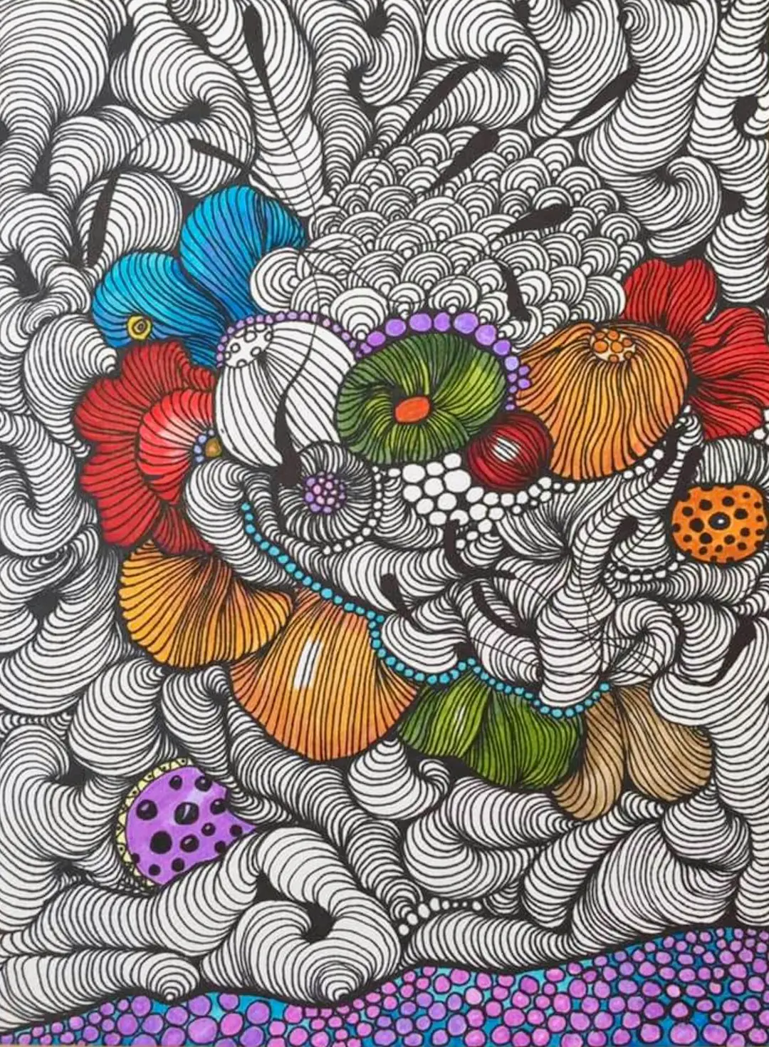 Heute schon gefreut - Meditatives Zeichnen, Illustration, 24x32cm