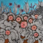 Ins Blaue schauen - Meditatives Zeichnen, Illustration