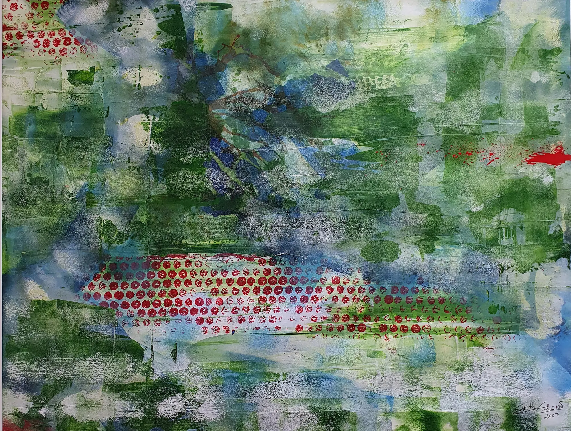 o.T. -Acryl, 49x64cm