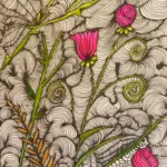 Quelle der Lust - Meditatives Zeichnen, Illustration, 24x32cm