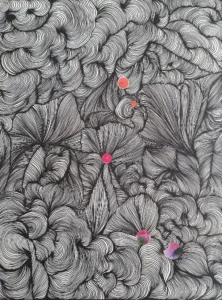 Der Welt geht die Luft aus - Meditatives Zeichnen, Illustration, 36x48cm